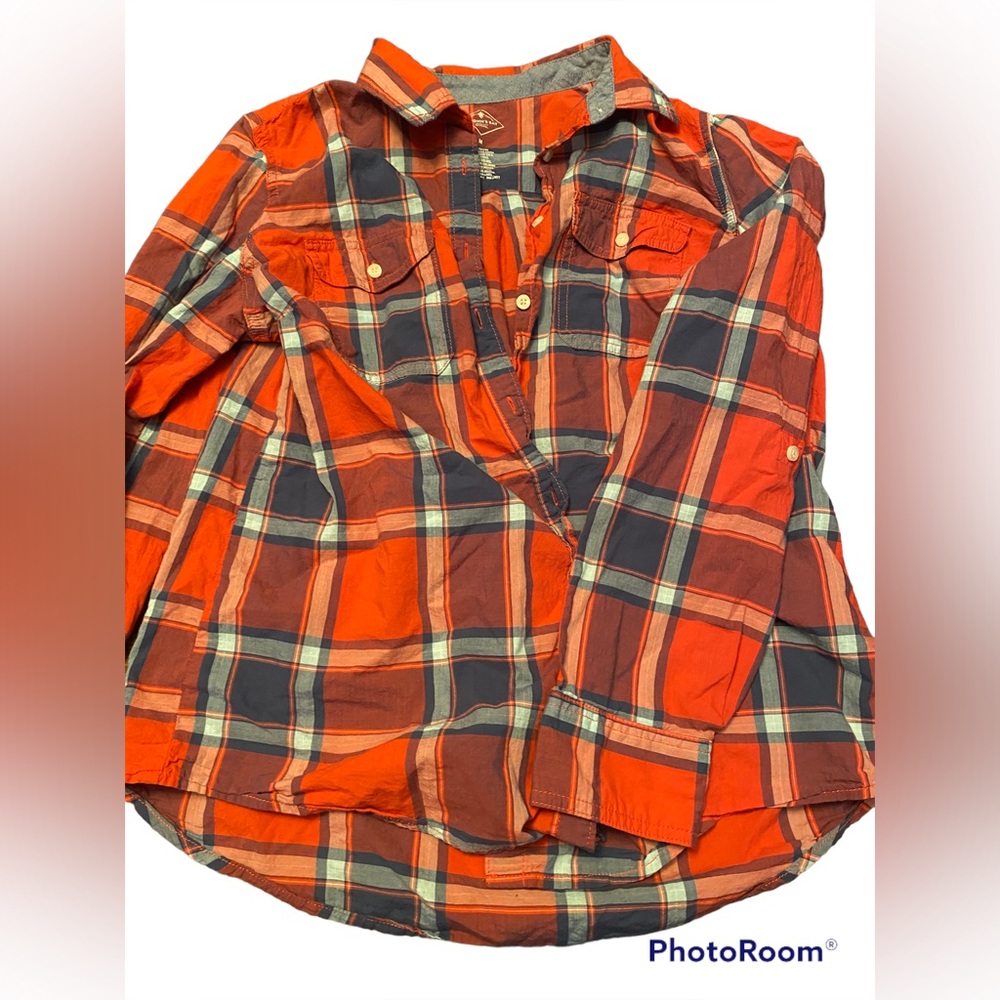 St. John’s bay plaid button down shirt